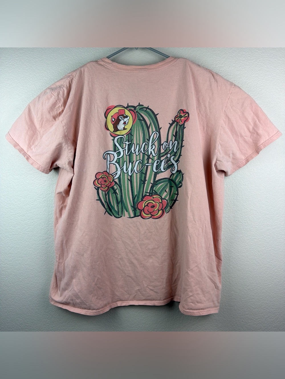 Bucees Shirt Logo Short Sleeve Pink Women’s 2XL
